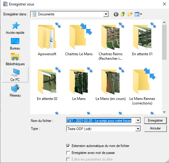 T&C - 2021-02-20 - PostImages (FAQ - 21 Détail 'Sur le TTX, sauvegarder sous 'le script')