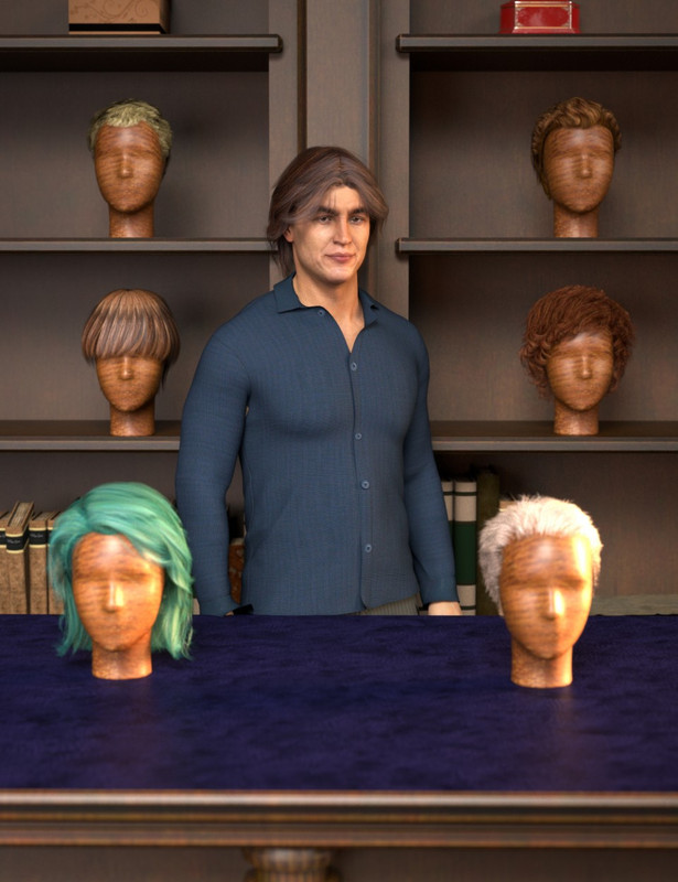 RSSY Hair Converter from Michael 4 to Genesis 8 Male