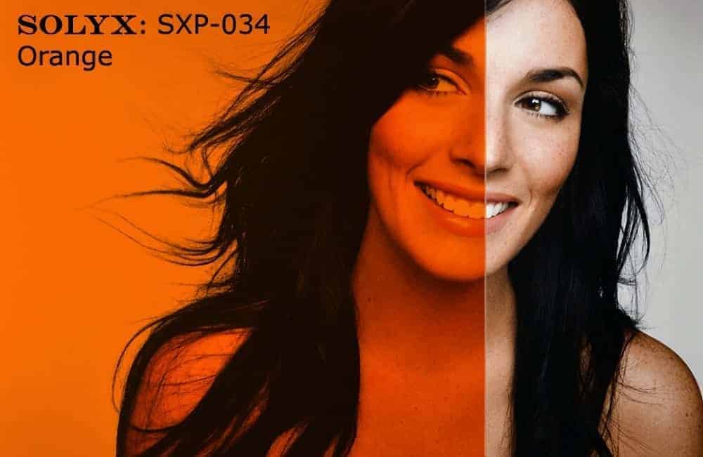 SXP-034UV Orange – Stained Glass Window Film. Transparent, optically clear, colored polyester film with a scratch-resistant protective coating. Glossy…