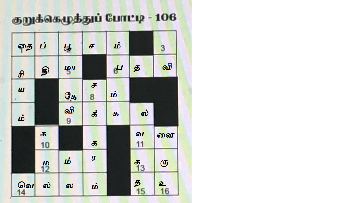 கூந்தலின் நிறம் – குறுக்கெழுத்துப் போட்டி Untitled