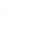 A tiny, mostly transparent image with three cyan dots scattered about.