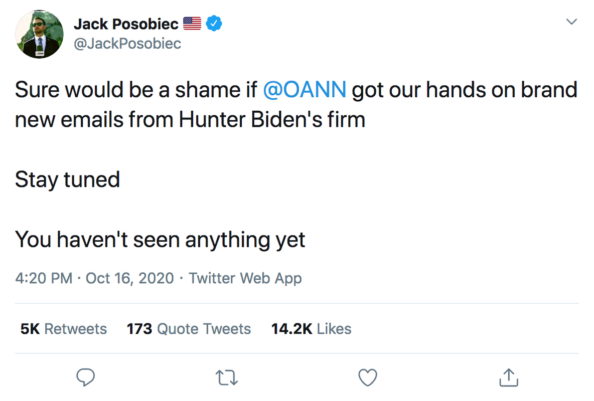 BIDEN CRIME FAMILY – Put ‘em Here if You Got ‘em! Screenshot-2020-10-16-Jack-Posobiec-on-Twitter