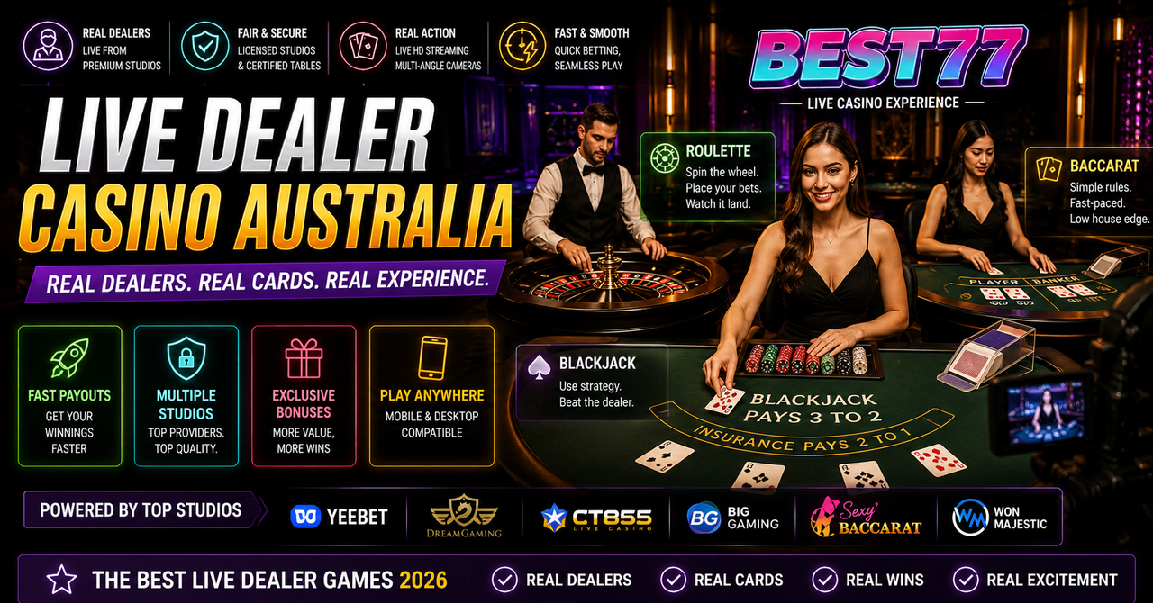 live dealer casino Australia