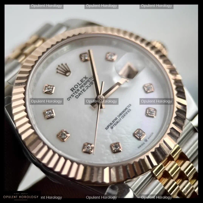 Rolex Datejust 126331 Rose Gold Plated Mother of Pearl Dial 41mm