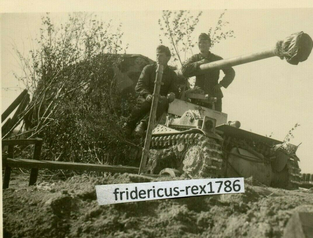 J10 Foto 1 Ostfront Panzer Jäger Selbstfahrlafetten Stellung abgetarnt camo HKL