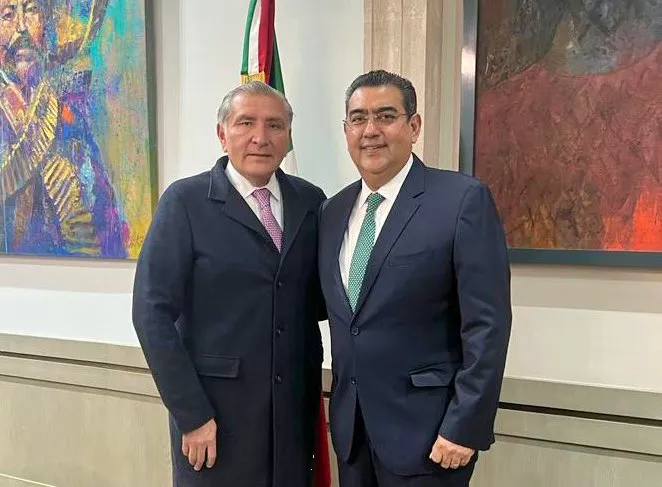 Sergio Salomón se reúne con Adán Augusto López