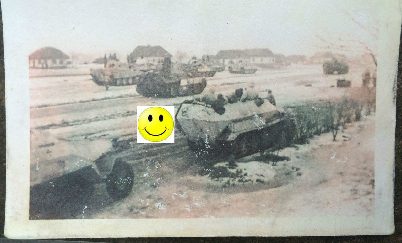 Fotos 1945, Panther und Schützenpanzerwagen