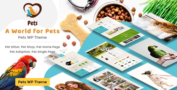 Pet World – Pet Sitter and Pet Shop, Animal Care WordPress Theme