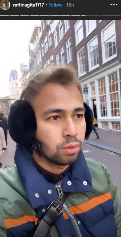 Raffi Ahmad jalan-jalan di Belanda