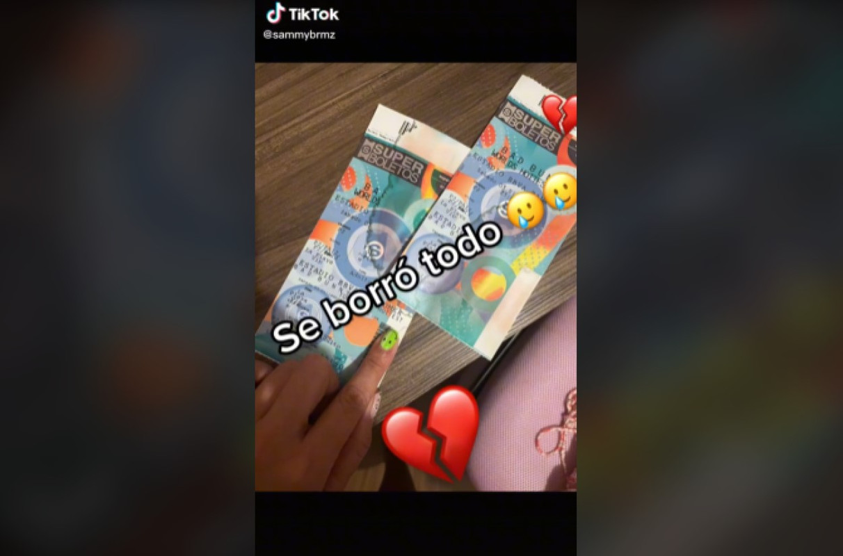 Joven arruinó su boleto de Bad Bunny y su historia se hace viral