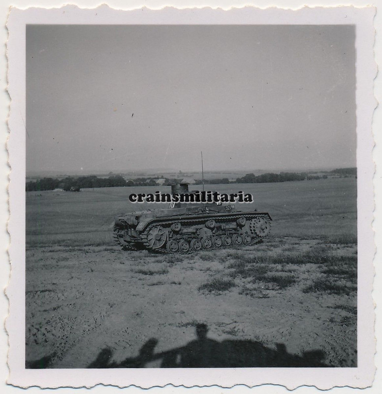Orig. Foto Panzer Befehlswagen Tank in Truppenübungsplatz PUTLOS