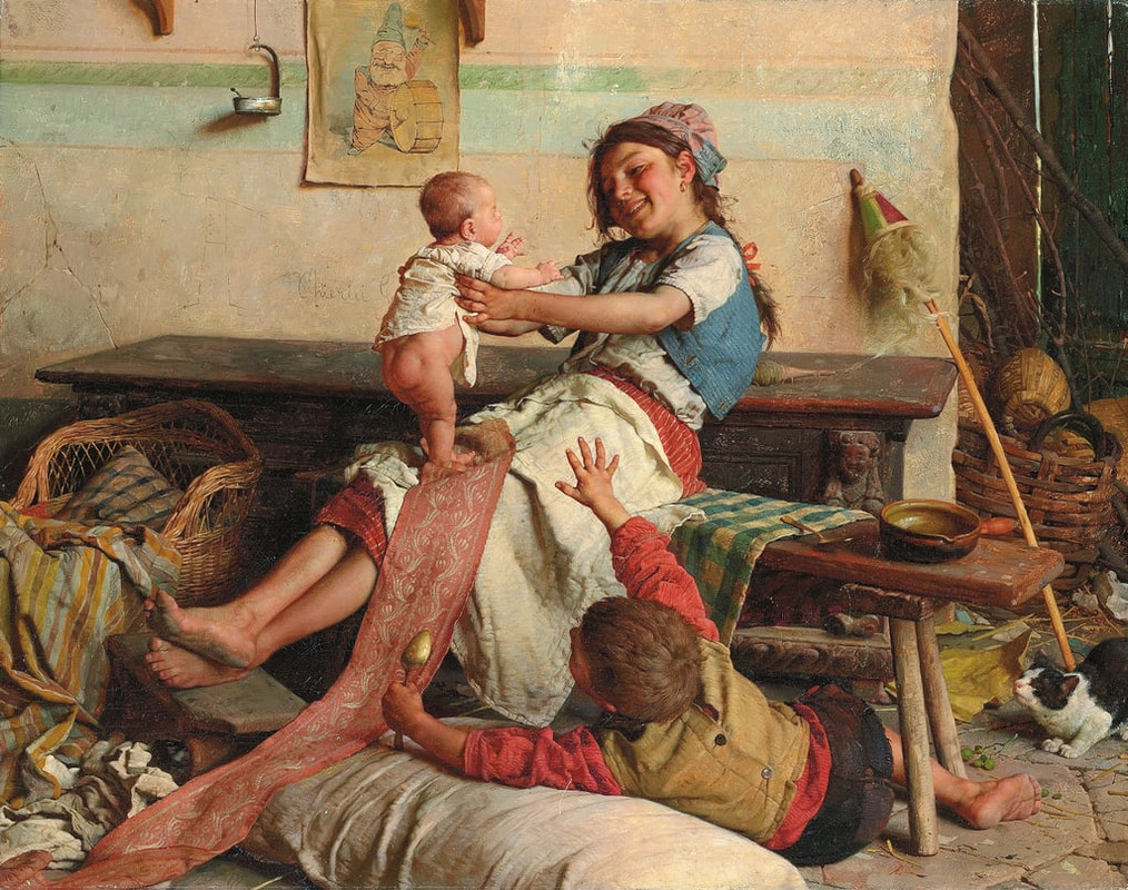 Gaetano-Chierici-Brotherly-Affection-Affetto-fraterno-c-1900-Meister-Drucke-829236