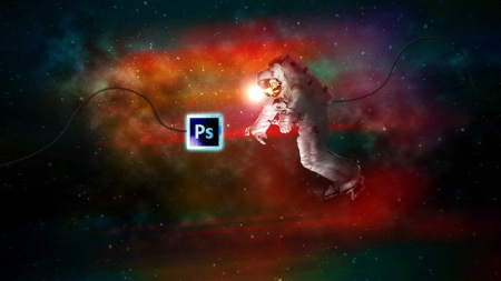 Space Explorer Photo Composite Photo Manipulation Photoshop (Updated)