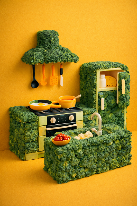 Chân Dung Nghệ Thuật Thực Phẩm Khái Niệm Siêu Thực