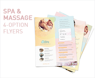 Spa Flyers 12 – 4 Options - 1