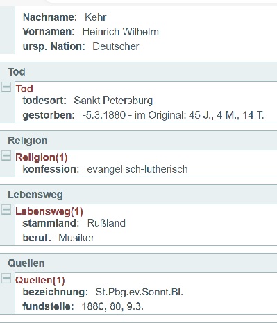 Kehr Heinrich Wilhelm