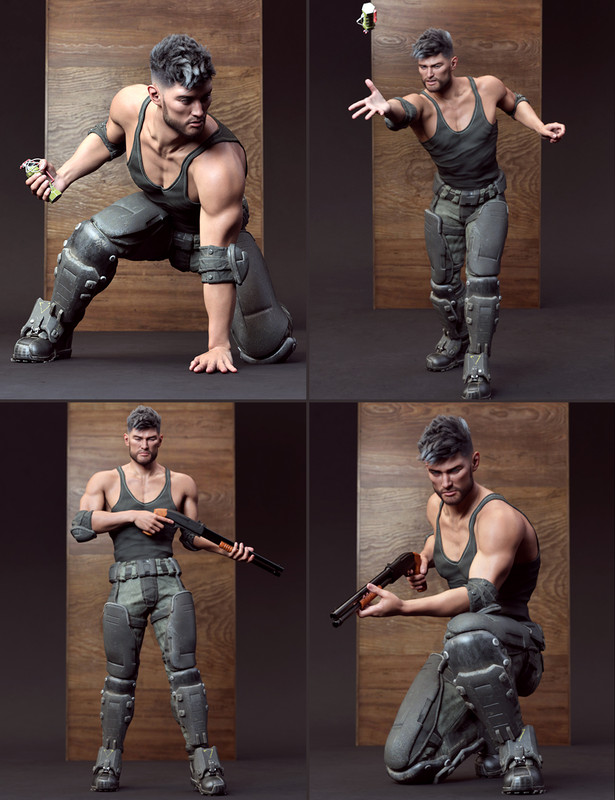 warweaponspropsandposesforgenesis8and81male07daz3d