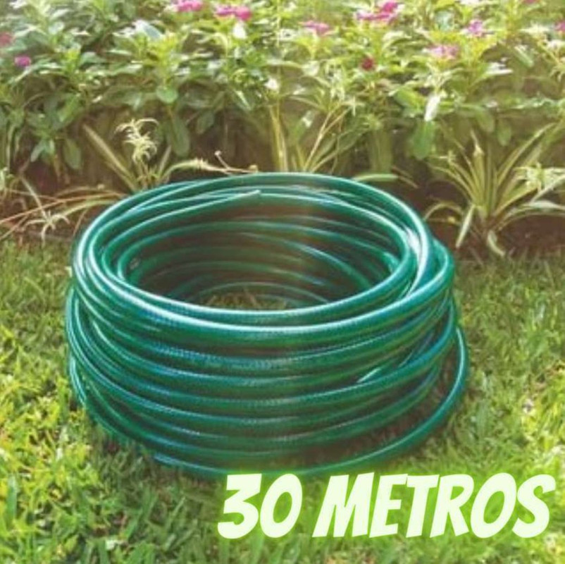 Mangueira Flex Tramontina Verde Em Pvc 3 Camadas 30 M