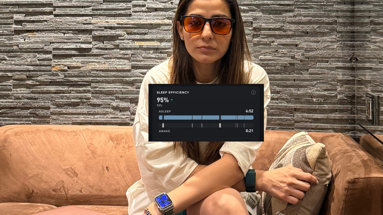 Whoop app showing improved sleep scores