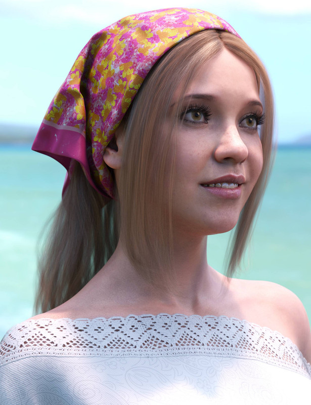 Summer Scarf Hair for Genesis 8 Female Summer Scarf Hair for Genesis 8 Female