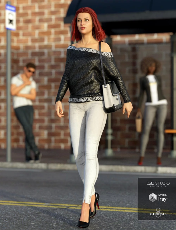 dForce City Limits Outfit for Genesis 8 Female(s)