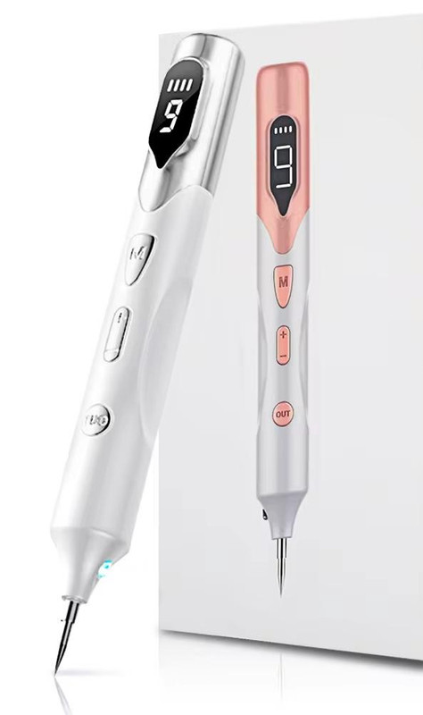 Supplier reference image for Professional 9-Level Skin Tag & Spot Remover Pen - USB Rechargeable - Silver