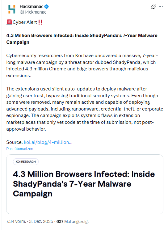 Malware in Chrome/Edge