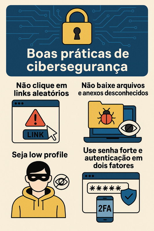 🔐 Boas práticas de cibersegurança: como não virar jantar grátis de hackers