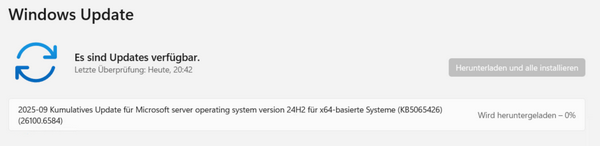 Update-Anzeige