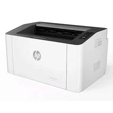 Visão lateral da impressora HP LaserJet 107A