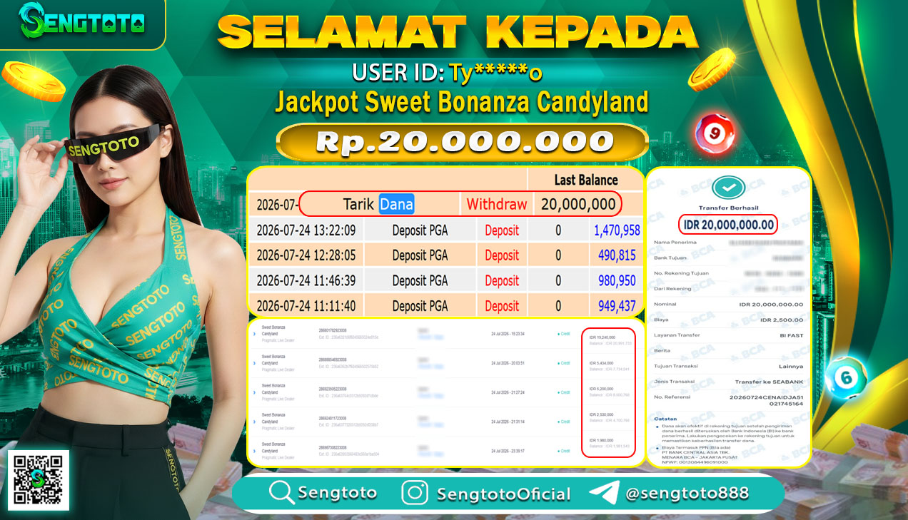 BUKTI PEMBAYARAN SLOT SWEET BONANZA CANDYLAND