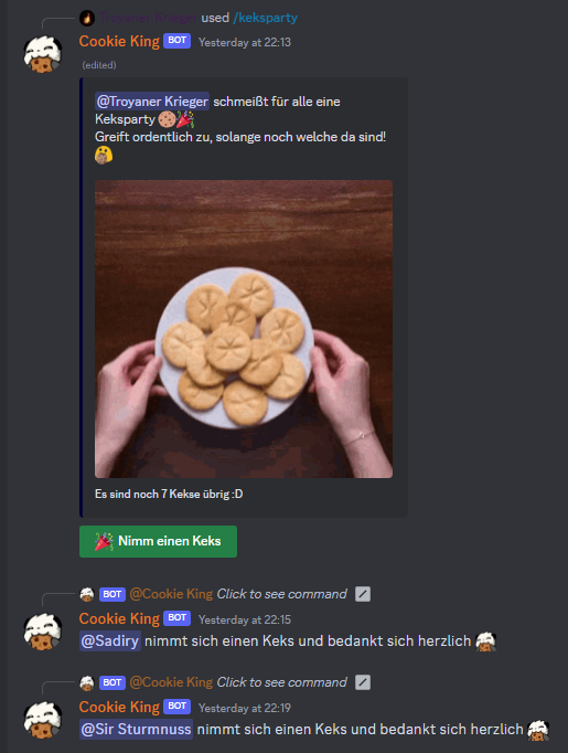 Keksparty Command