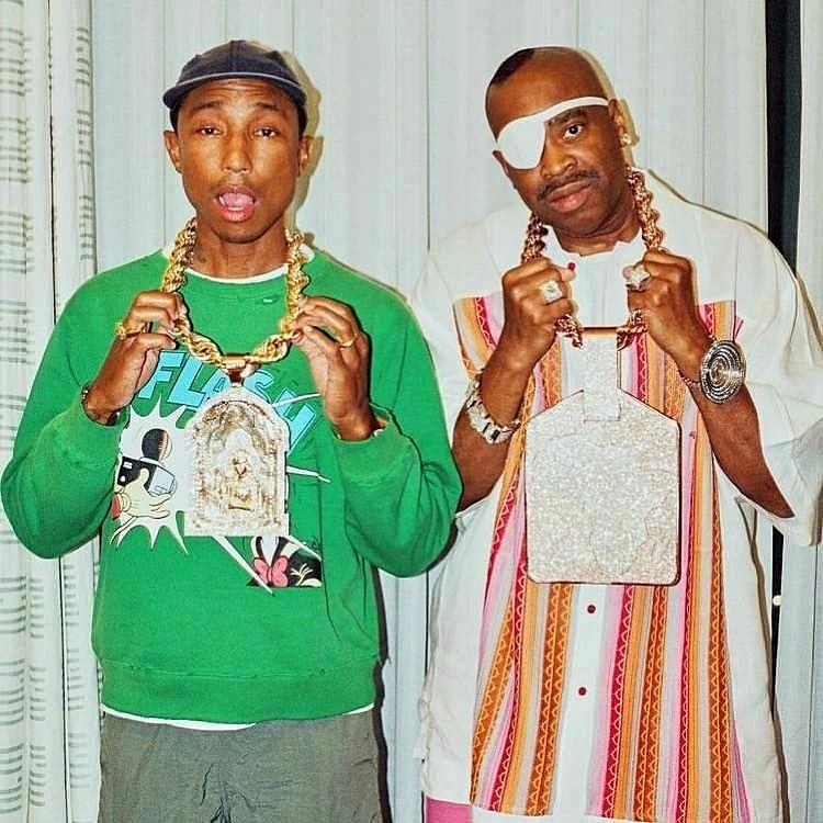 Pharrell With Slick Rick At “The Ruler’s Back” 30th Anniversary Celebration (July 2) (2021)