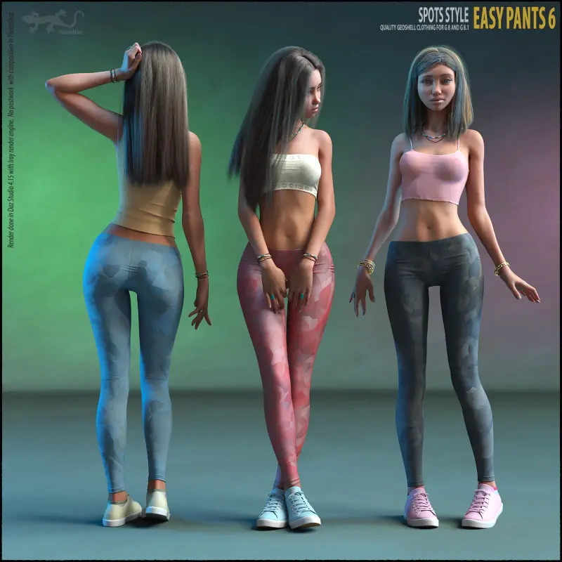 Easy Pants 6 for Genesis 8 and 8.1