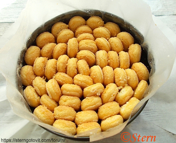 Торт без выпечки с лимонным заварным кремом