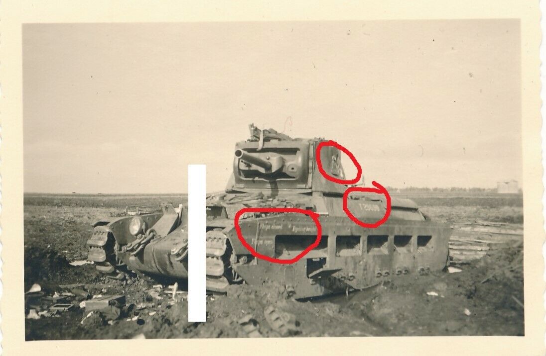 Rußland Lend-Lease englischer Matilda Panzer abgeschossen