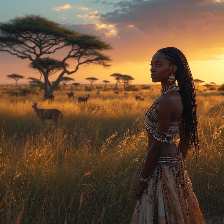 A-beautiful-Black-woman-with-a