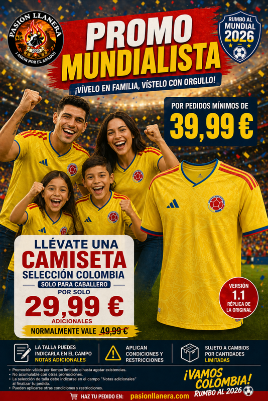 Promoción mundialista Pasión Llanera