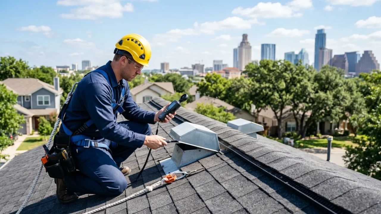 Attic ventilation inspection Austin Texas roofing