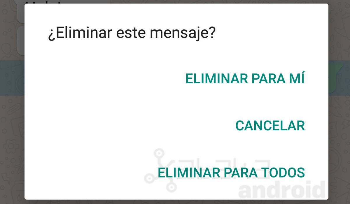 WhatsApp tiene cambios sobre ‘Eliminar mensaje para todos’