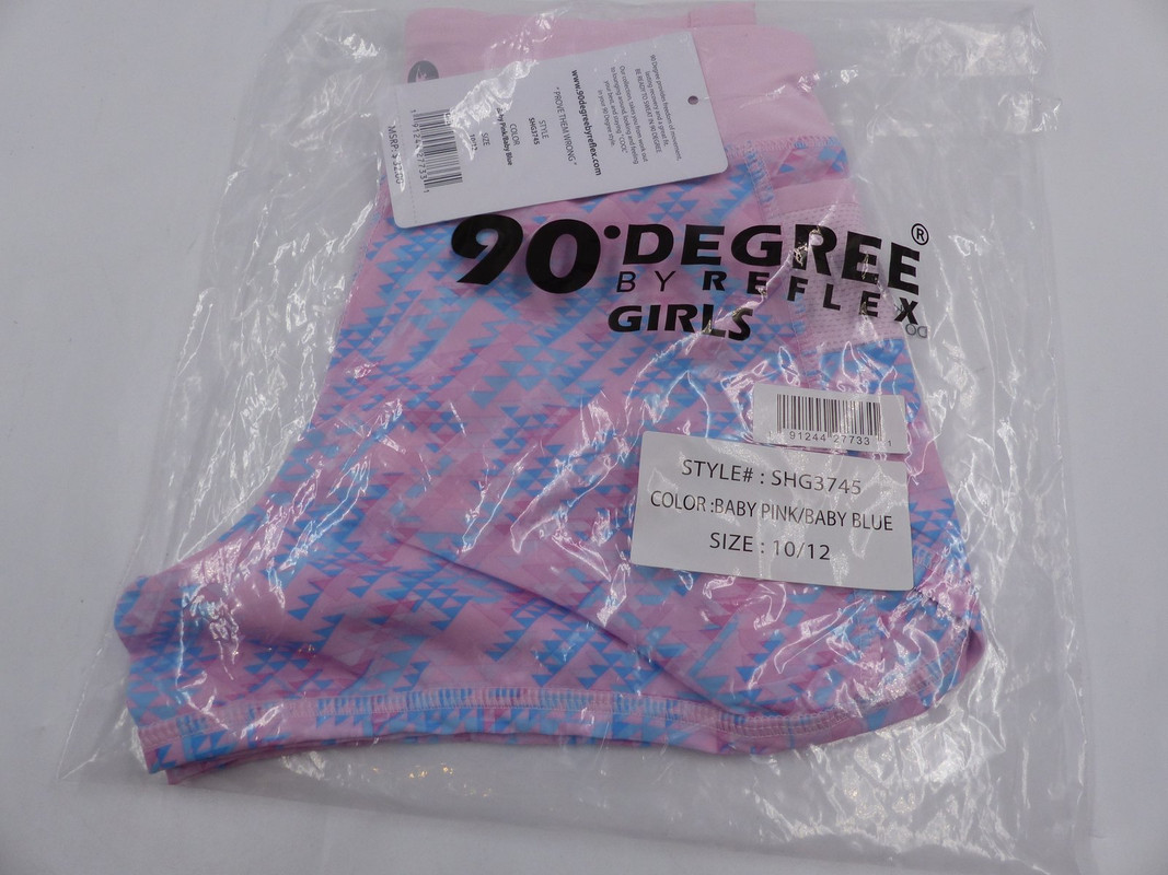 90 DEGREE BY REFLEX PINK/BLUE ATHLETIC SHORTS WMS 10/12 SHG3745