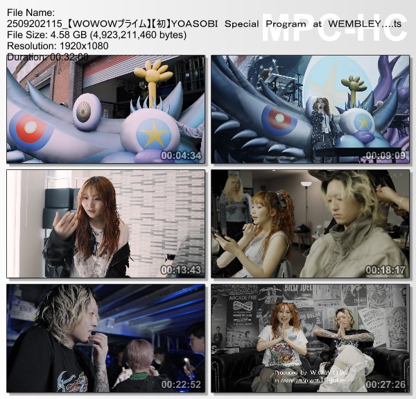 [TV-Variety] YOASOBI Special Program at WEMBLEY ARENA (WOWOW Prime 2025.09.20)