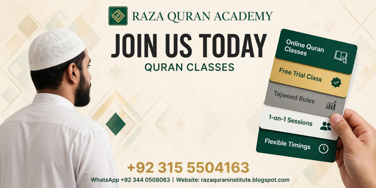 Raza Quran Academy - Join Us Today - Quran Classes