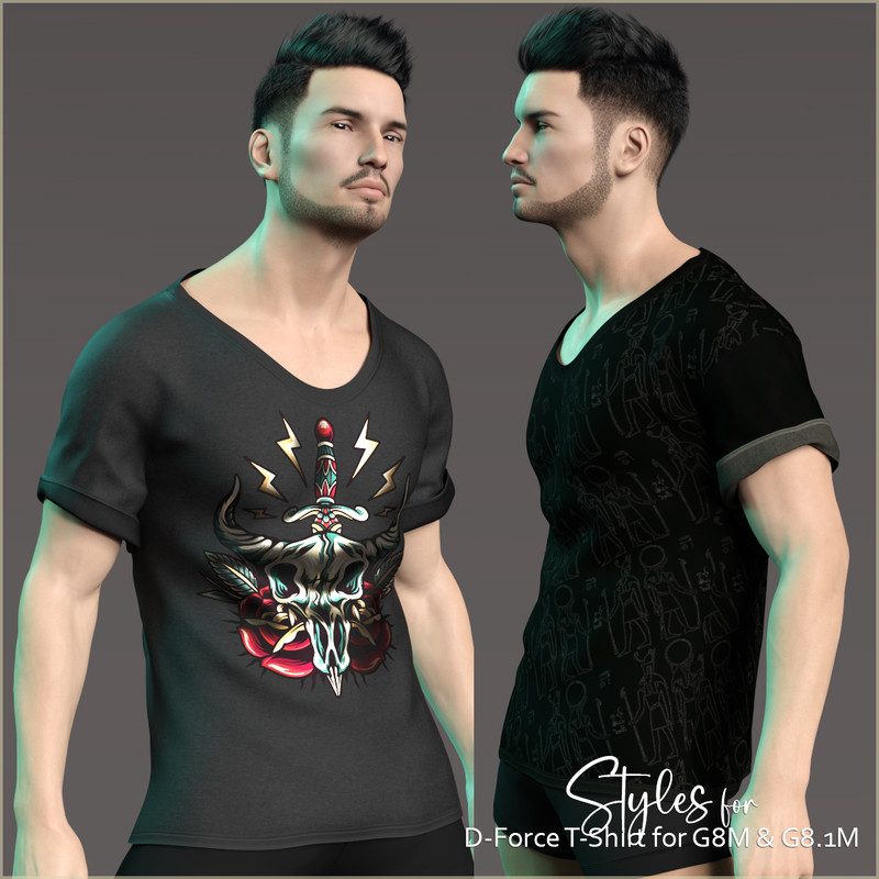(FILLED 19.08.22) For D-Force T-Shirt For G8M & G8.1M + Textures - Free ...