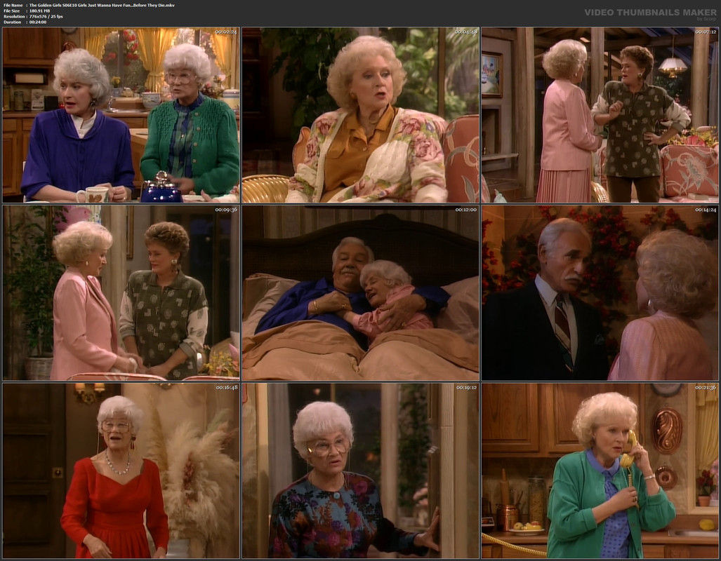 The Golden Girls S06E10 Girls Just Wanna Have Fun...Before They Die.mkv