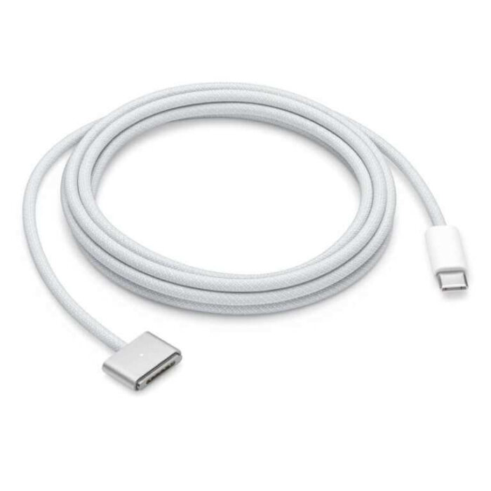 Cable Apple USB-C a MagSafe 3 de 2 metros, con diseño tejido.