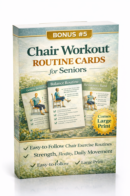 Chair Workout Routine Cards for Seniors