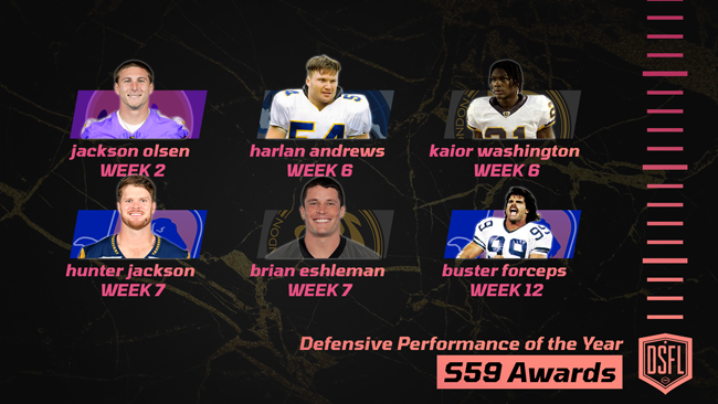 007 DSFL defensive performance of the year NOM