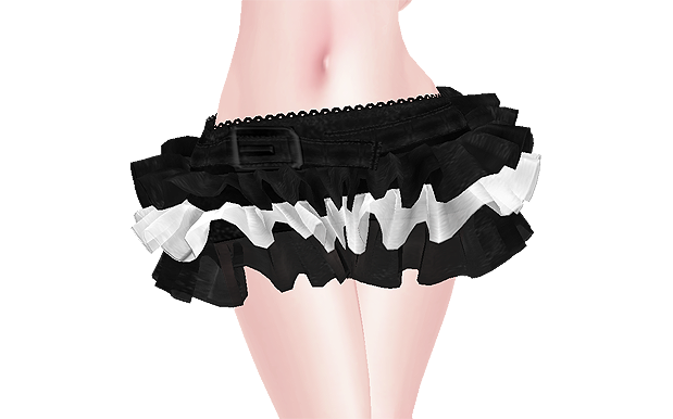 B-W-Ruffle-Skirt