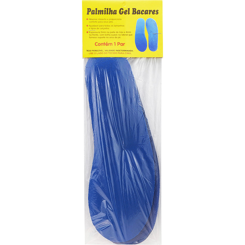 Palmilha Gel e Silicone Azul e Preto miniatura 6